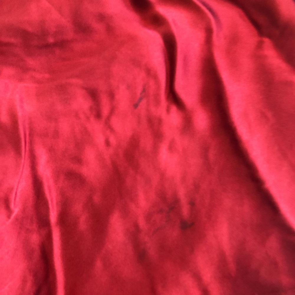 NWOT Free People burgundy Charmian silk dress - Picture 7 of 7
